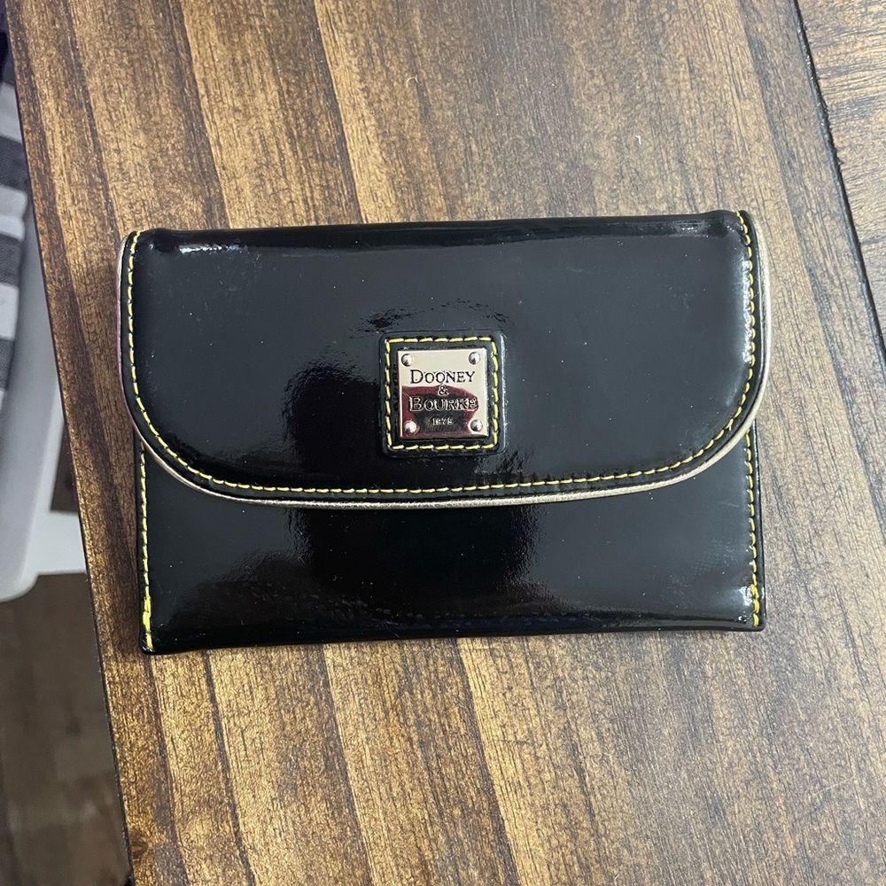 Dooney & Bourke Black Patent Leather Wallet
